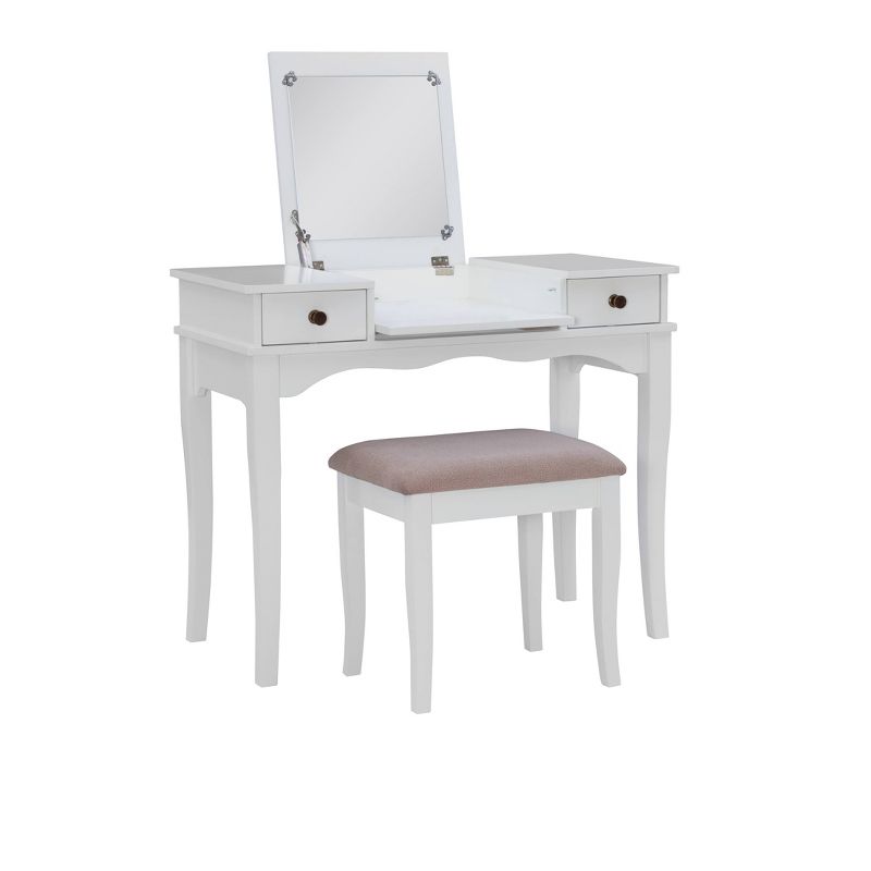 Salisbury Vanity w/Mirror White - Chique