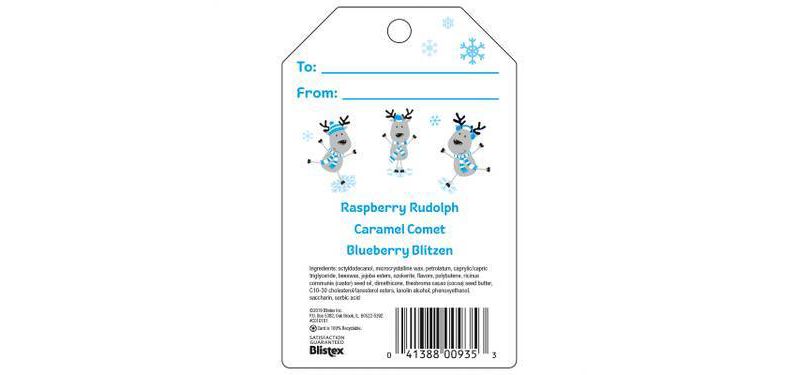 Blistex Reindeer Holiday Collection Lip Balm - 3pk