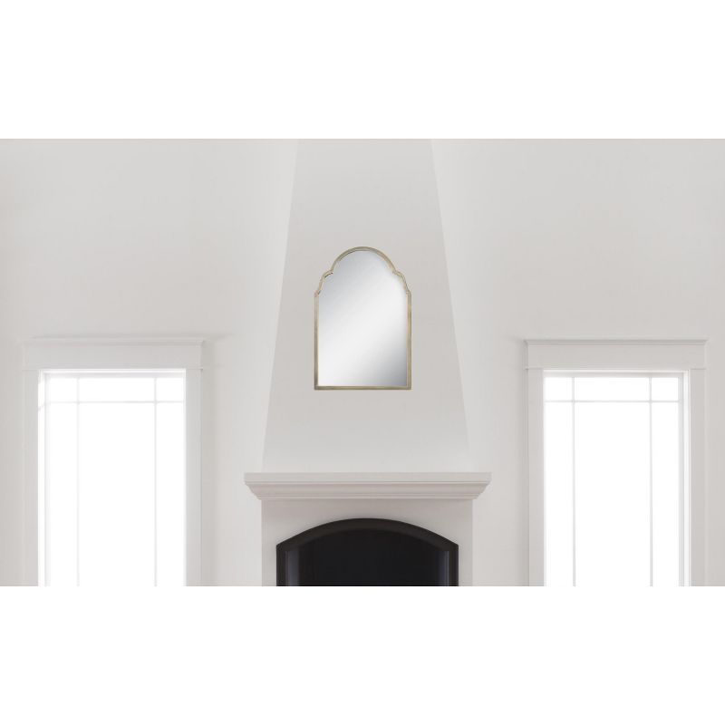 Rectangle Brayden Petite Arch Decorative Wall Mirror Silver - Uttermost