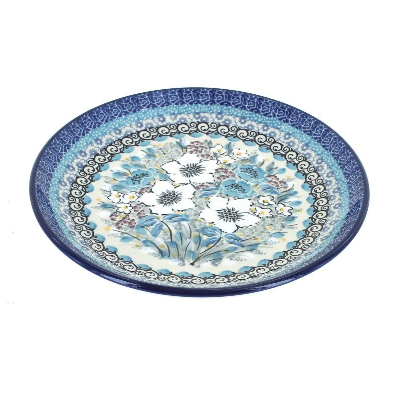Blue Rose Polish Pottery Margot Dessert Plate