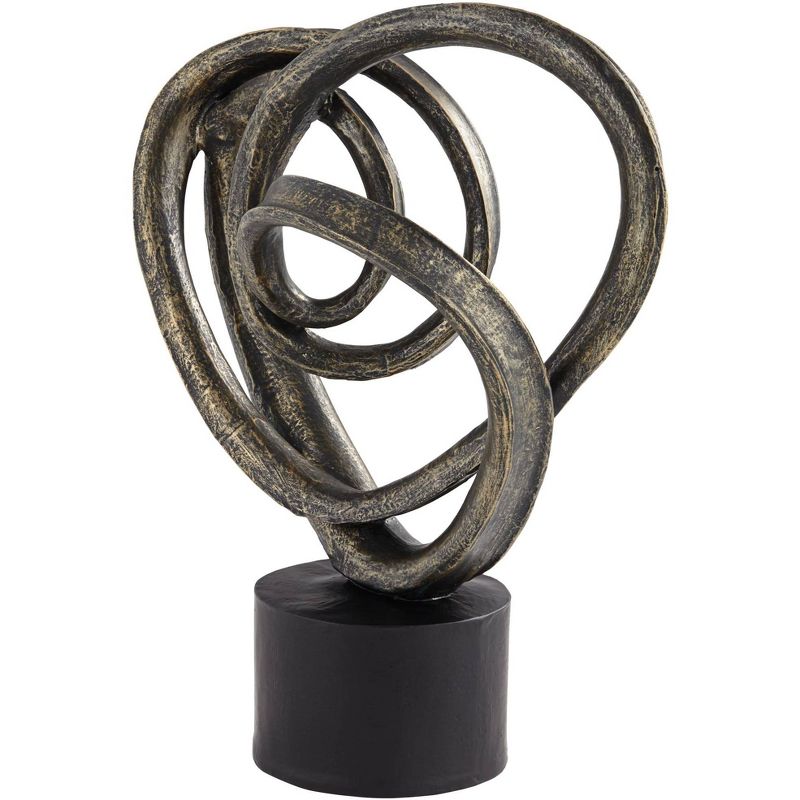 Kensington Hill Looping Heart 16 1/2" High Antique Bronze Sculpture