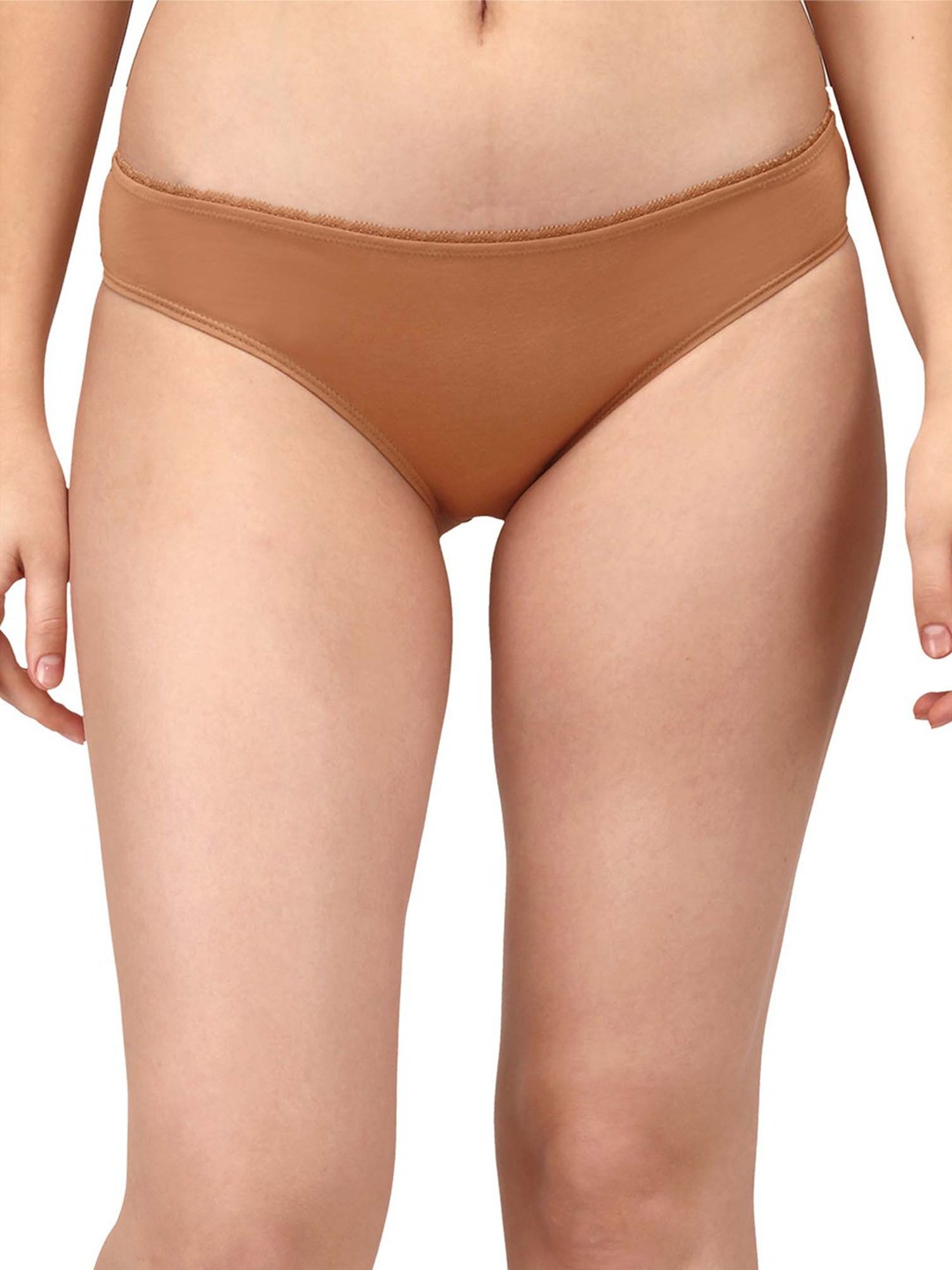 Soie Pink & Brown Bikini Panty - Pack of 2