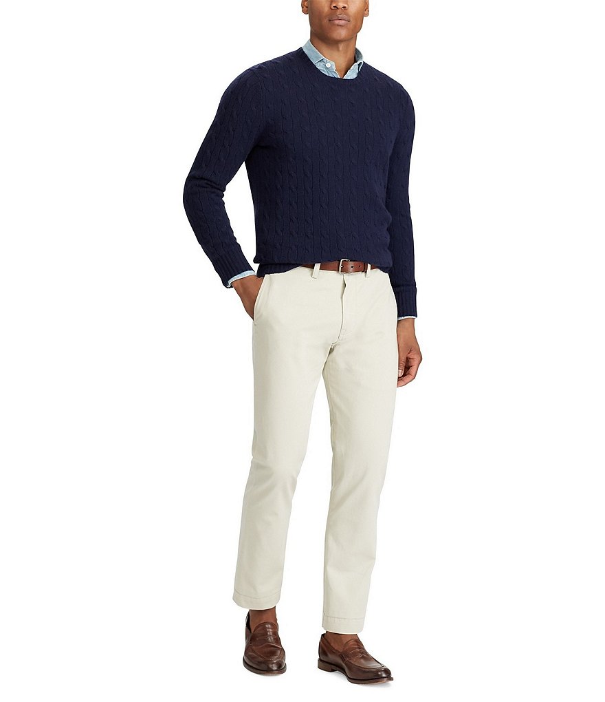 Polo Ralph Lauren Classic-Fit Flat-Front Bedford Chino Pants
