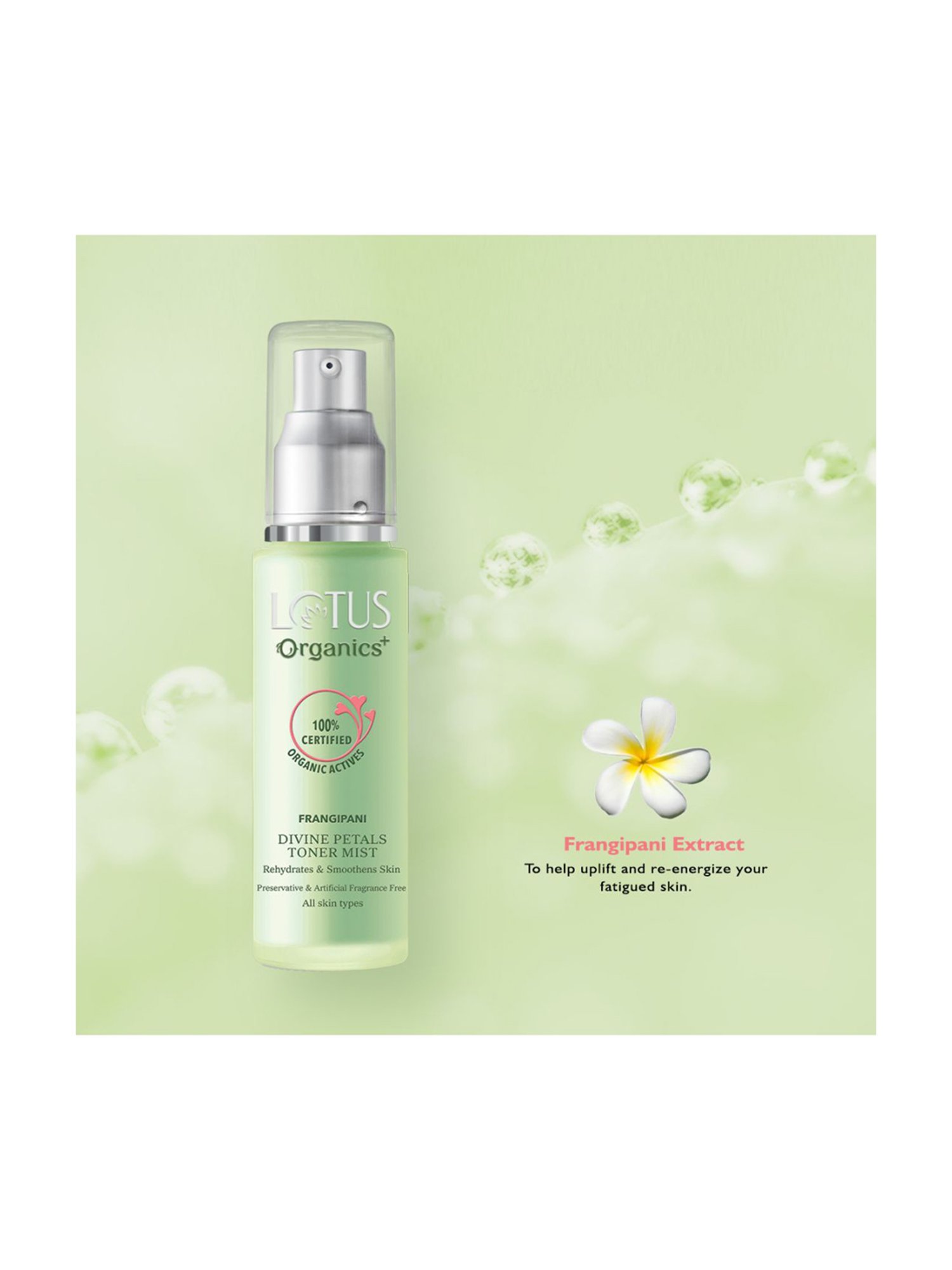 Lotus Organics+divine Petals Toner Mist - 50 ml