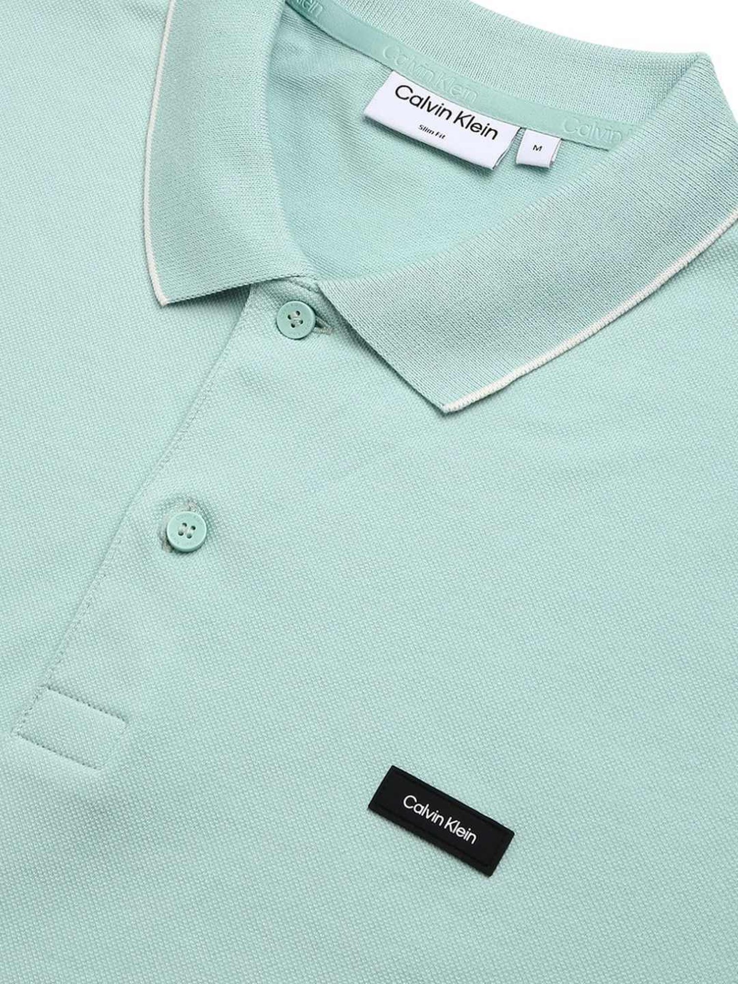 Calvin Klein Green Slim Fit Polo T-Shirt