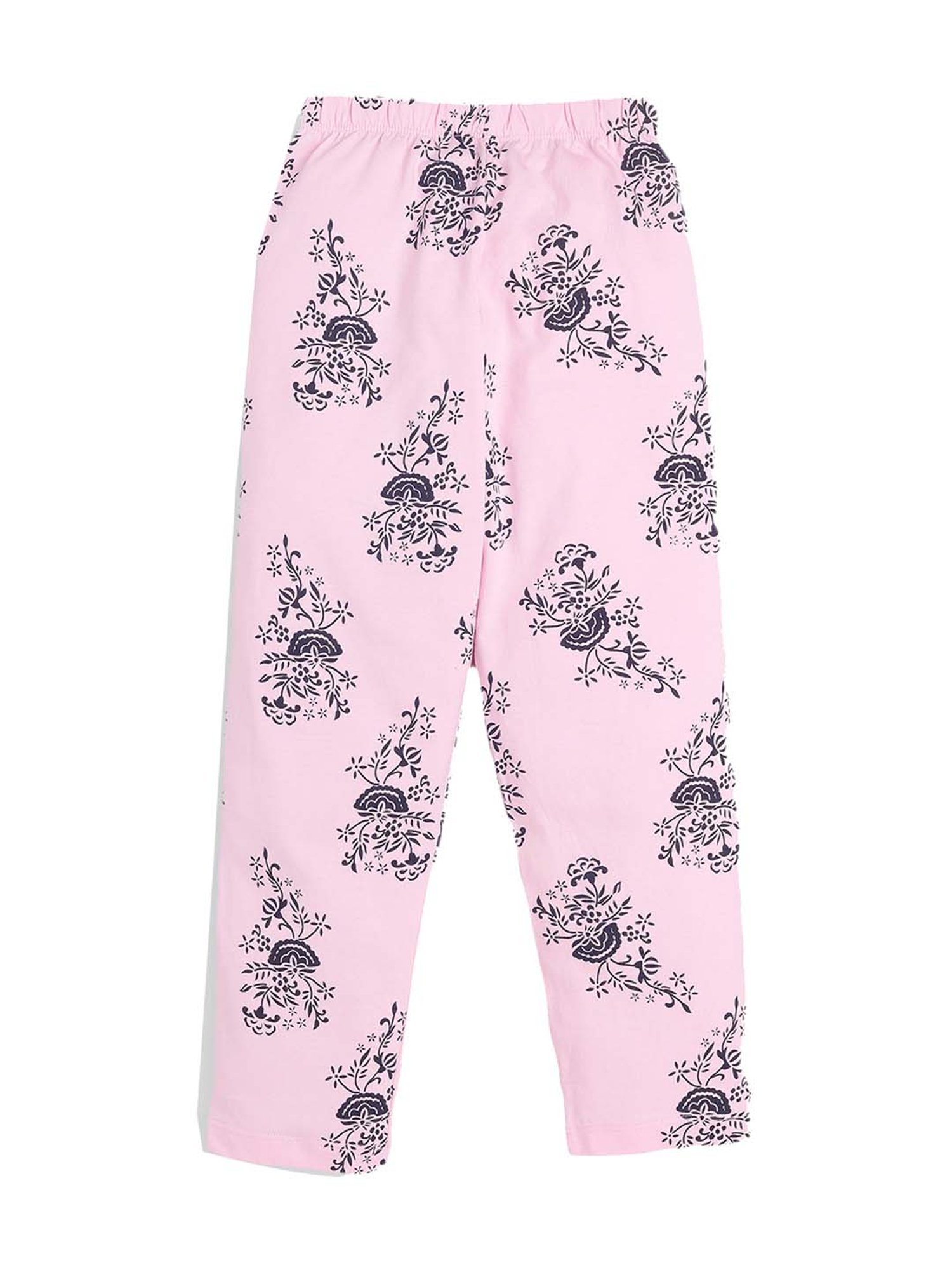 Todd N Teen Kids Navy & Pink Cotton Printed T-Shirt & Pyjamas