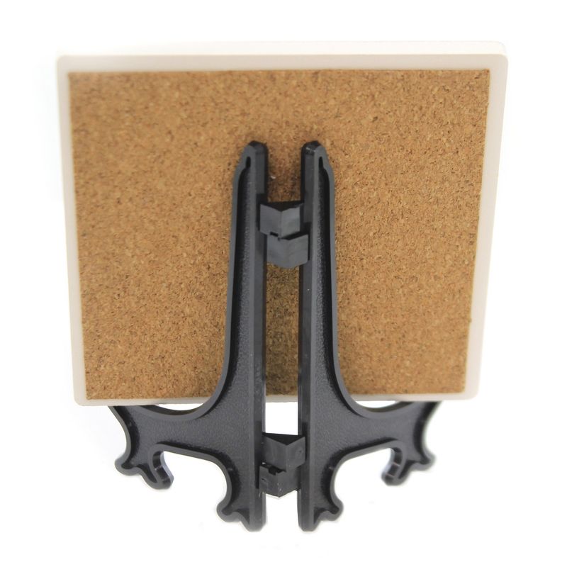 Animal 4.0" Yorkie Cork Back Coaster Easel Sjt Enterprises  -  Coasters