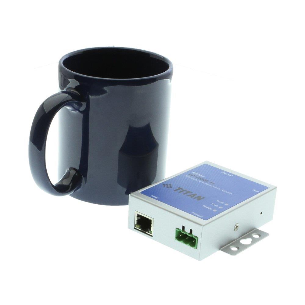 Coolgear Industrial 1 Port RS-232 DB9 Serial over Network Device Server