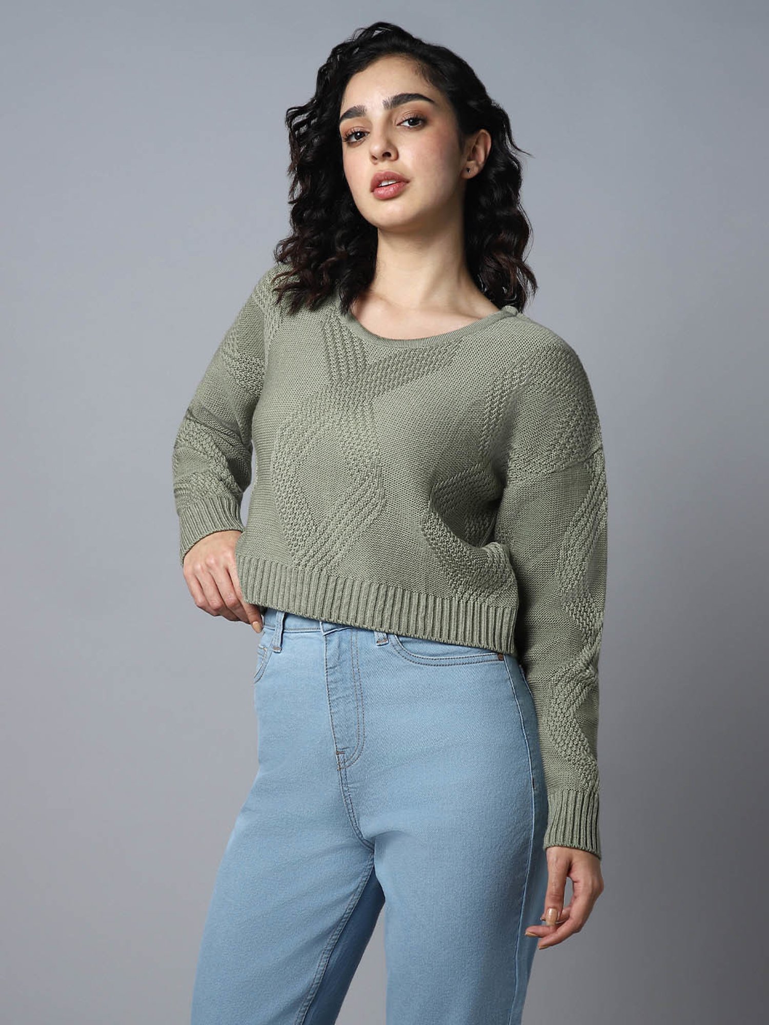 High Star Green Sweater