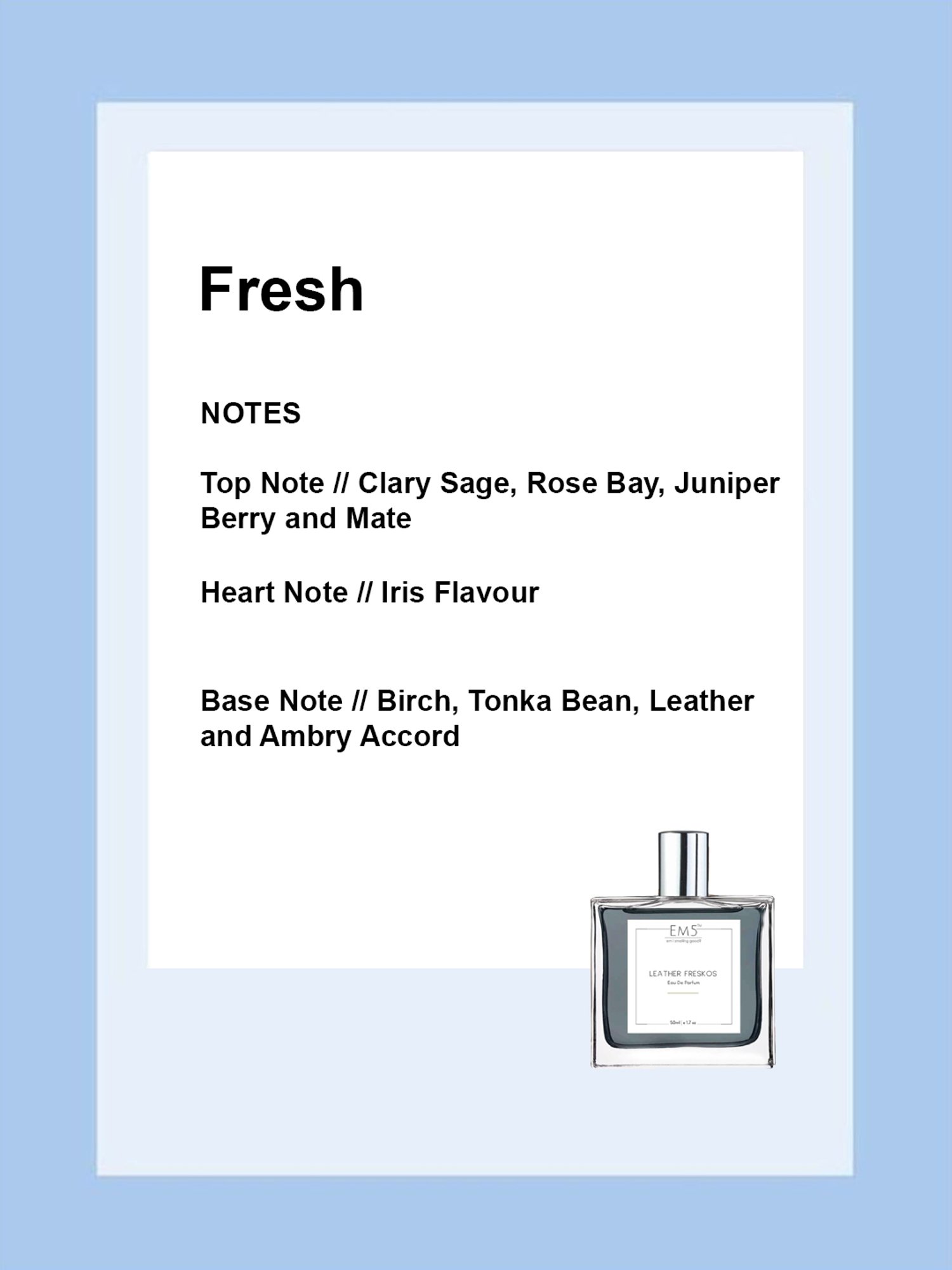 EM5 Leather Freskos Unisex Eau de Parfum - 50 ml