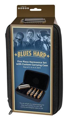 Hohner Case of Blues 5 Pack, Keys of G,A,C,D,E