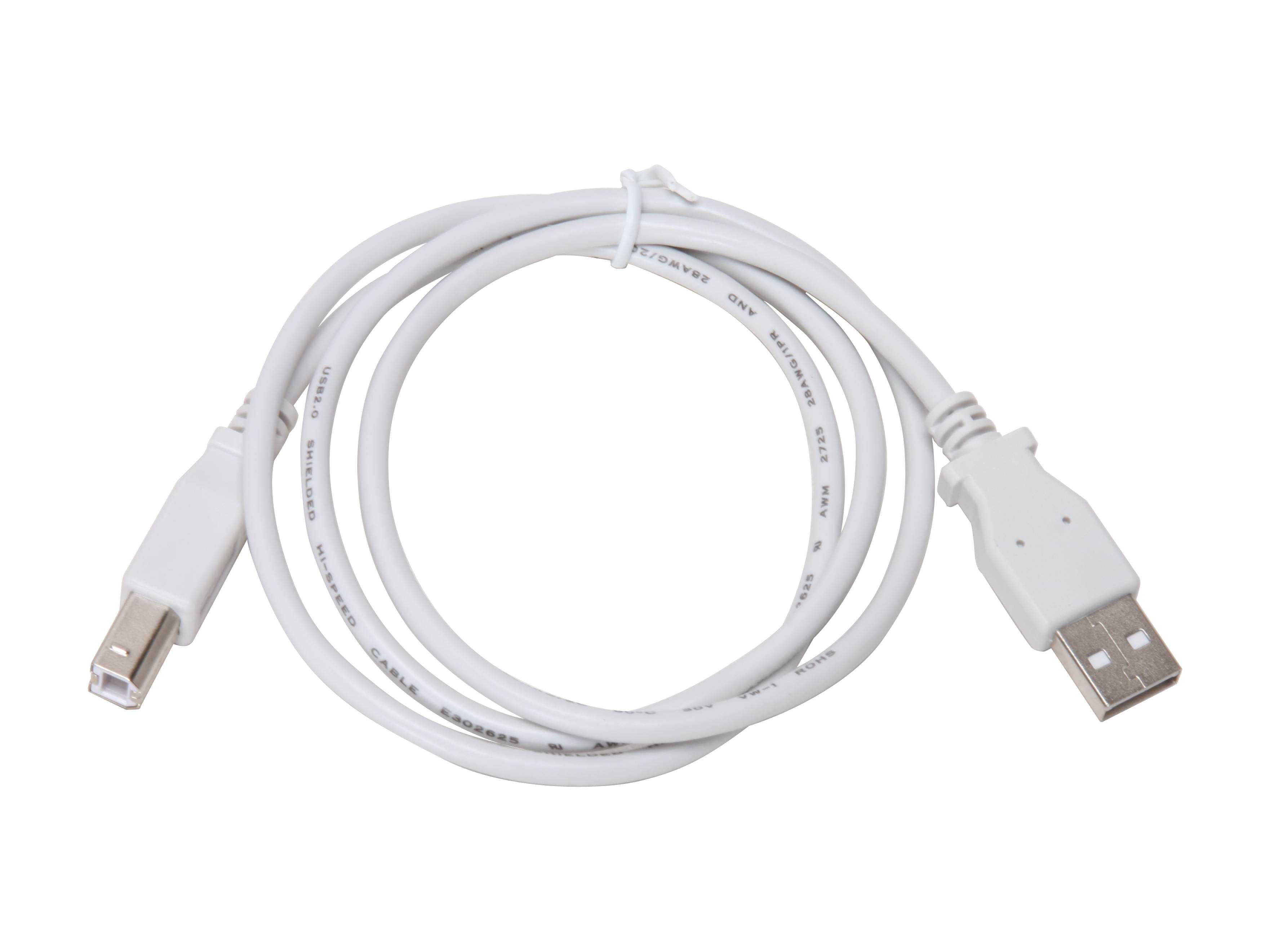 BYTECC USB2-3AB-W Type A Male to Type B Male Cable