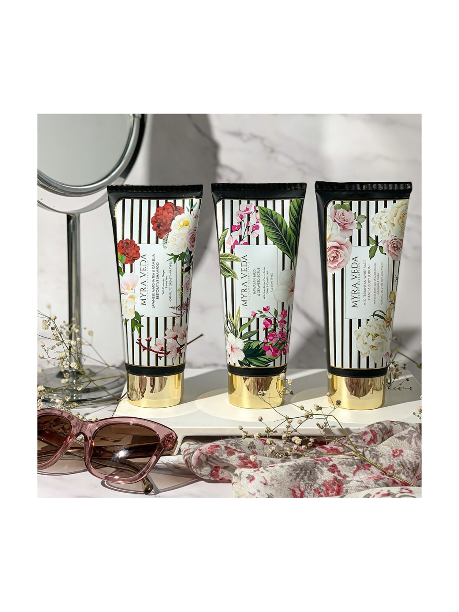 MYRA VEDA LUXURY ESSENTIALS Self-Care Day Combo - 150 gm