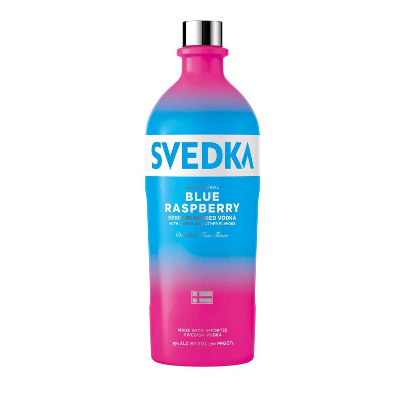 SVEDKA Blue Raspberry Flavored Vodka - 1.75L Bottle