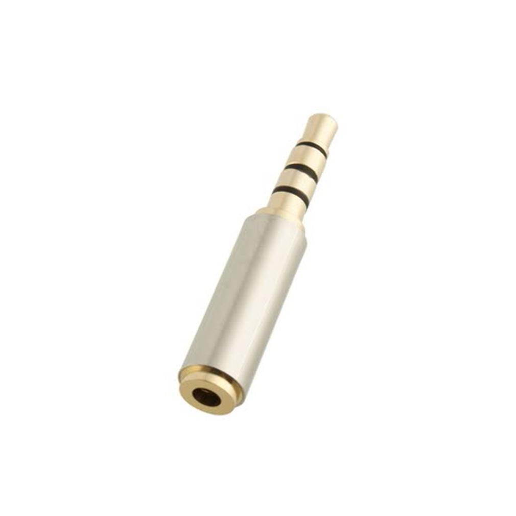 Gold 3.5mm Male  to 2.5mm Female  Audio Stereo Headphone Jack Adapter Converter