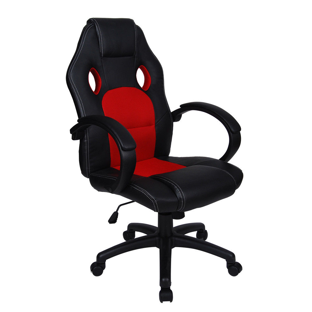 Polar Aurora Office Chair Leather Desk High Back Ergonomic Adjustable pc Chair