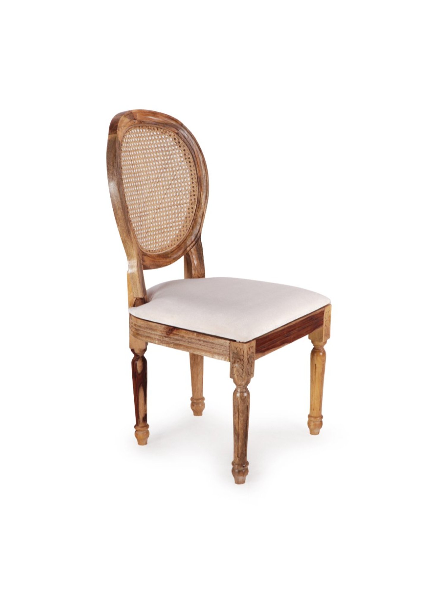 Durian Elanor Modern Brown & Beige Premium Leatherette Dining Chair