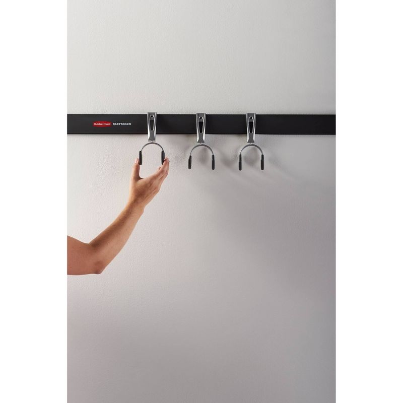 Rubbermaid 3pc FastTrack Garage Storage Wall Mounted Comact Hooks