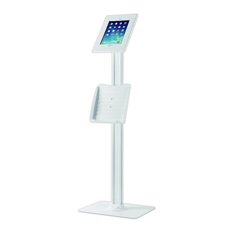 AntiTheft Adjustable Tablet Security Stand Heavy Duty Aluminum Metal Floor Standing Kiosk Mount Tablet Case Holder Display w 4275 Inch Pole For iPad 2 3 4 Air Air2 Tablets  PMKSPADLK48