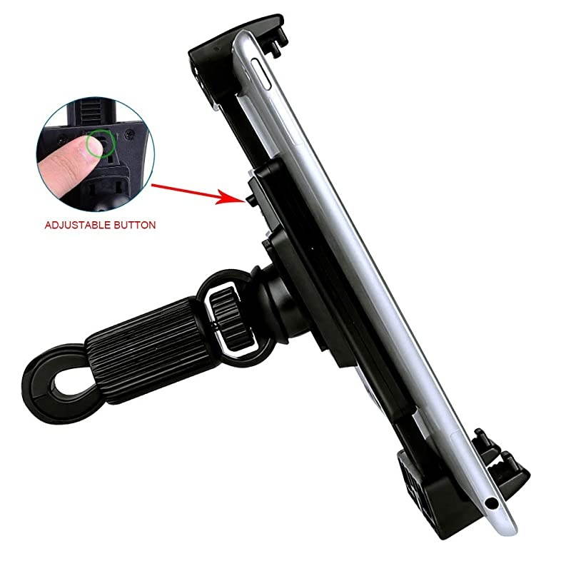 Bike Adjustable Tablet Stand:Tationary Bicycle Recumbent Indoor Exercise Rotatable Treadmill Mount Car Phone Holder Compatiable with iPad / iPhone Cellphone Kindle