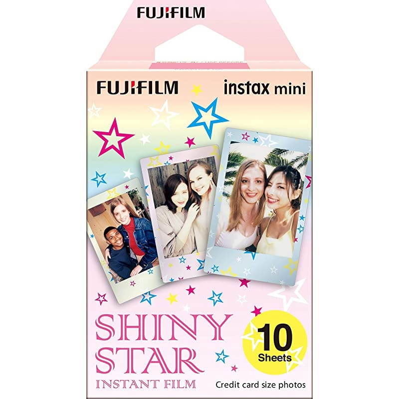 Instax Mini Candy Pop Instant Film (10 Sheets) +  Instax Mini Shiny Stars Instant Film (10 Sheets)