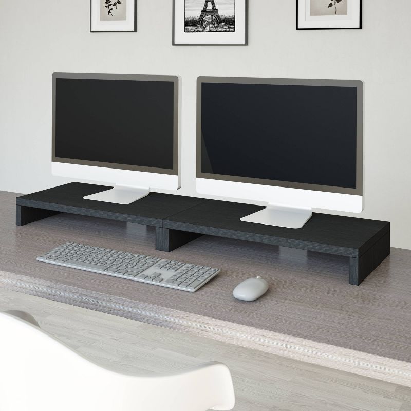 Eco Friendly Computer Monitor Stand Riser Black