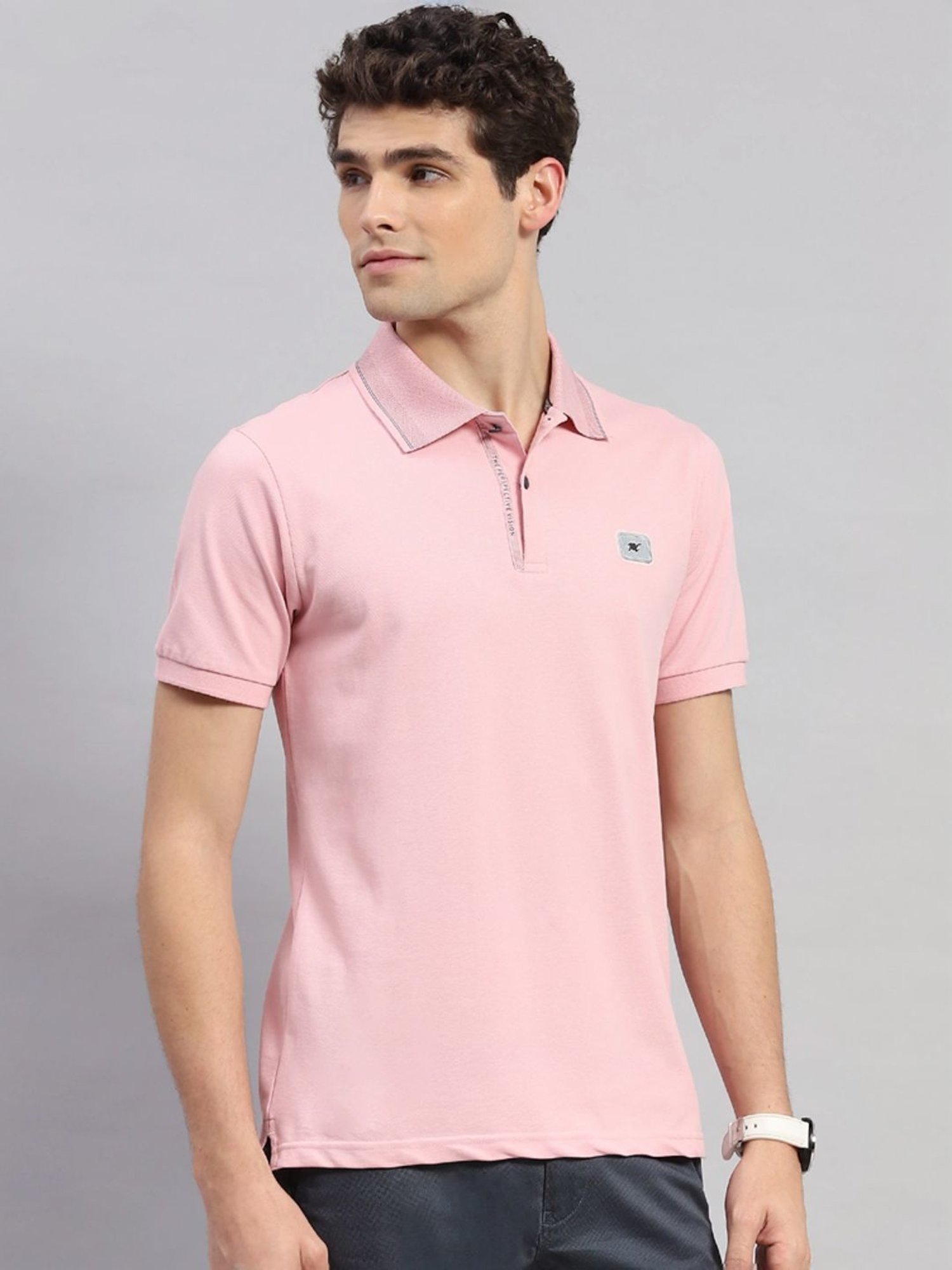Monte Carlo Pink Regular Fit Polo T-Shirt