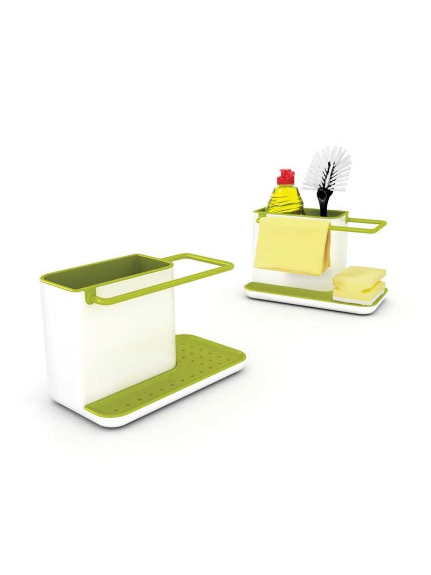Joseph Joseph Green & White Plastic 21 cm Caddy Sink Tidy - Set of 1