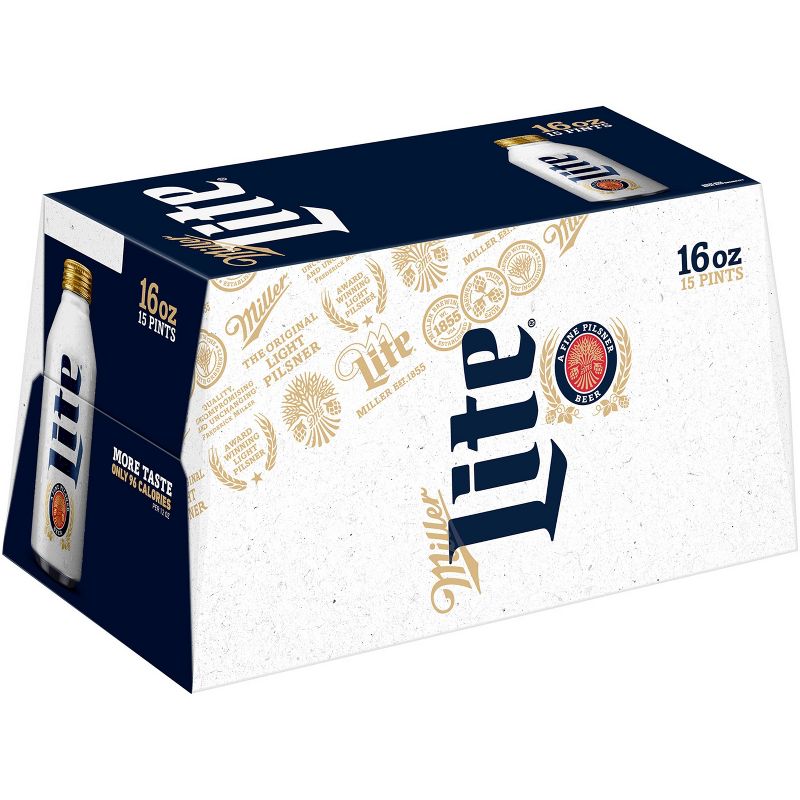 Miller Lite Beer - 15pk/16 fl oz Aluminum Pints