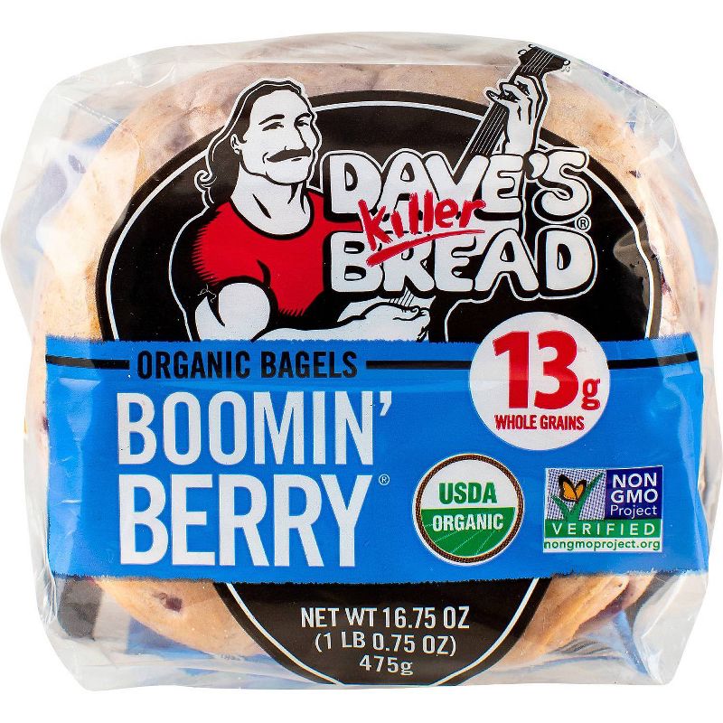 Dave's Killer Bread Organic Boomin Berry Bagels - 16.75oz/5ct