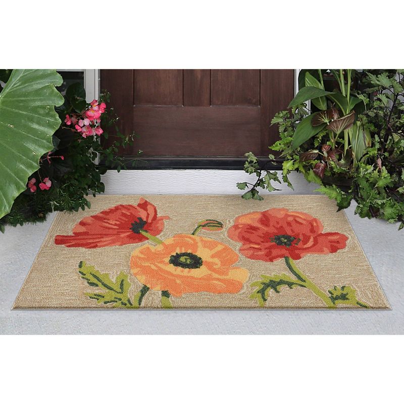 Natural Floral Tufted Accent Rug 2'X3' - Liora Manne