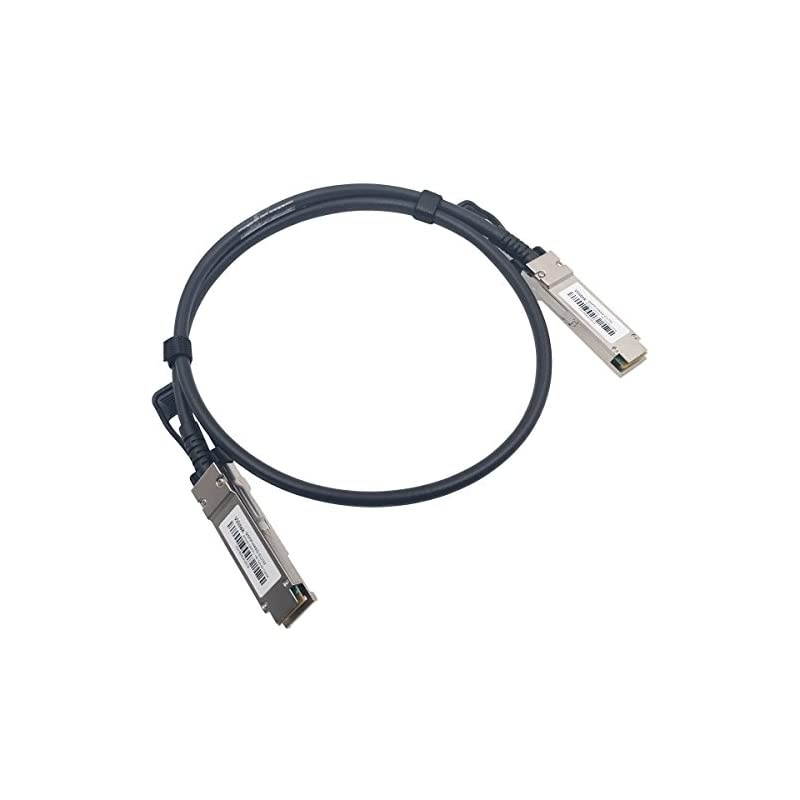 1M QSFP+ DAC Cable,  40GbE QSFP+ Passive Networking Cable,30AWG Black, for Cisco QSFP-H40G-CU1M, Dell, Ubiquiti, D-Link, Juniper, Huawei, Mellanox, Mikrotik, SuperMicro