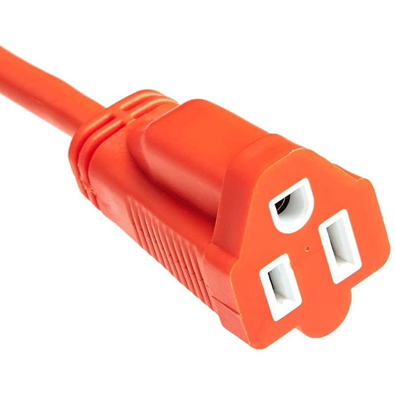163 Vinyl Outdoor Extension Cord Orange 75 Foot