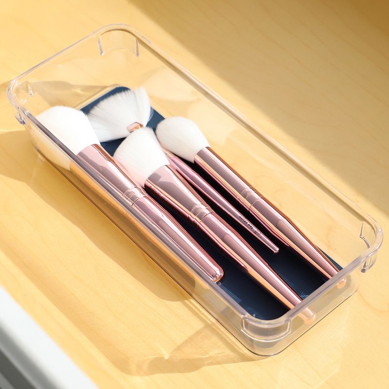 Michael Graves Design 9.25" x 3.75" Drawer Organizer with Indigo Rubber Lining