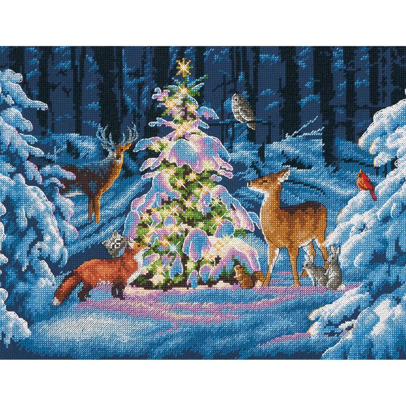 Dimensions Counted Cross Stitch Kit 14"X11"-Woodland Glow (14 Count)