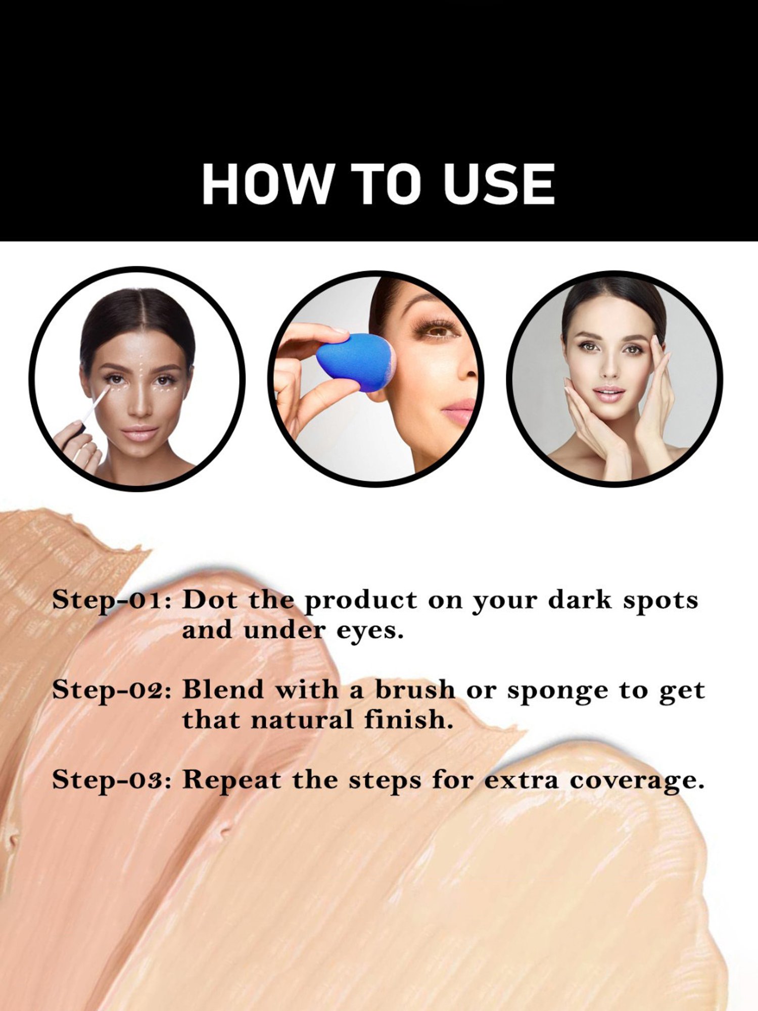 Half N Half Dark Spot Eraser HD Studio Liquid Concealer 04 Beige - 12 ml