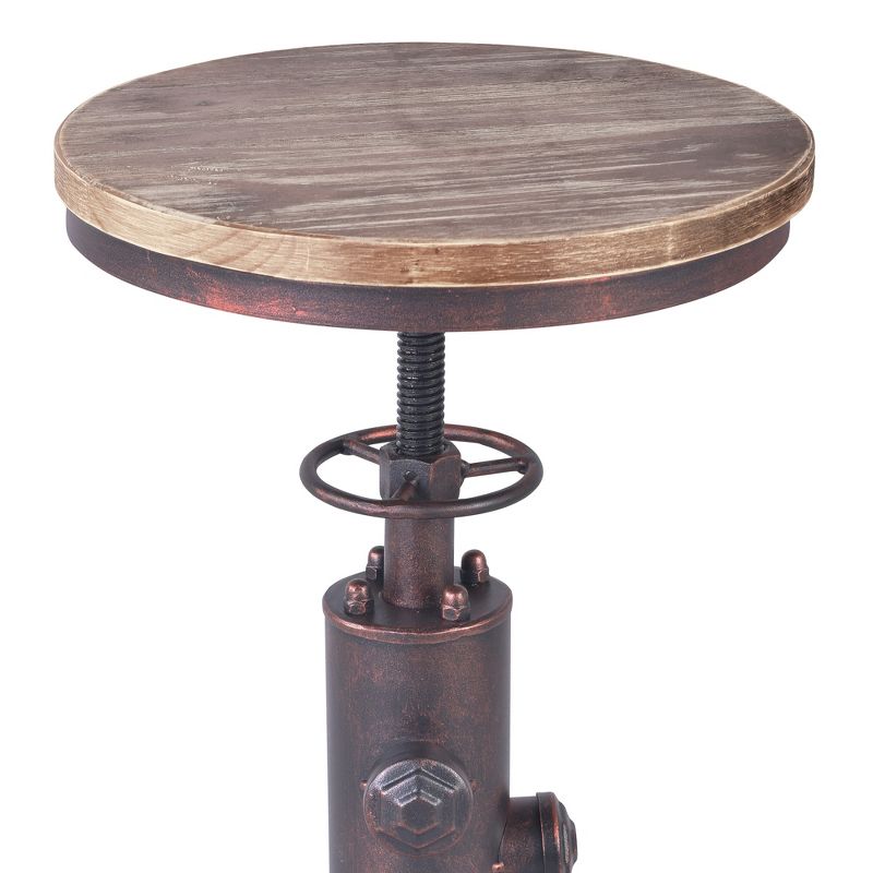 Remy Industrial Adjustable Barstool Copper - Armen Living