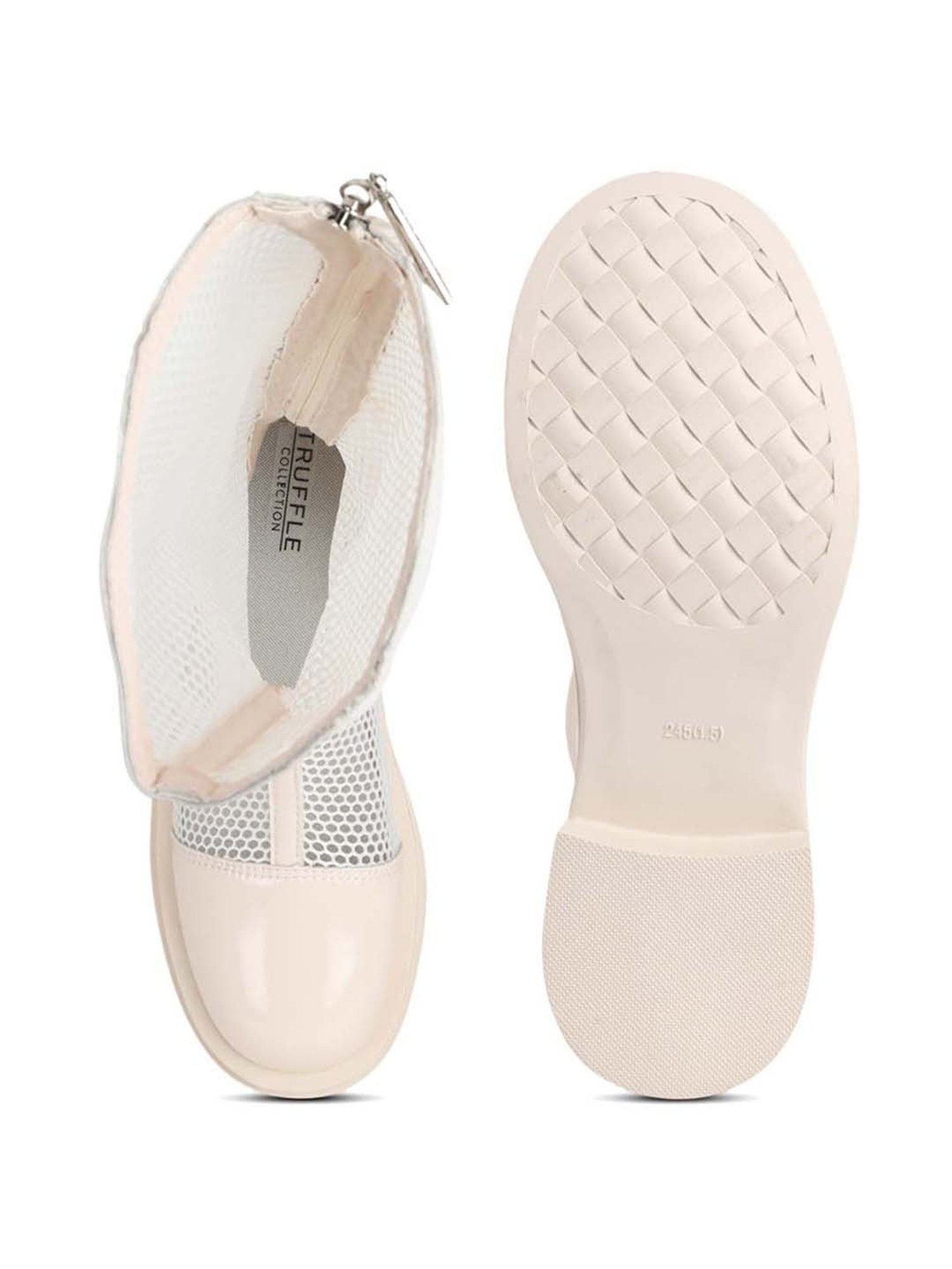 Truffle Collection Women's Beige Casual Booties