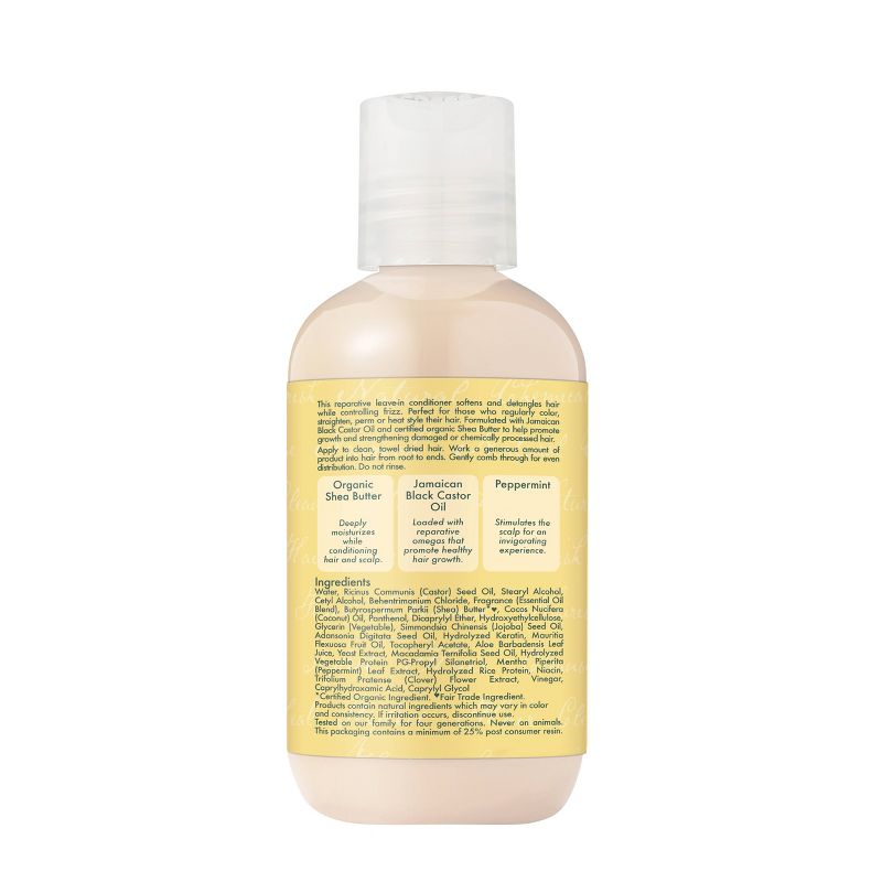 SheaMoisture Jamaican Black Castor Oil Strengthen & Growth Leave-In Conditioner Travel Size - 3.2 fl oz