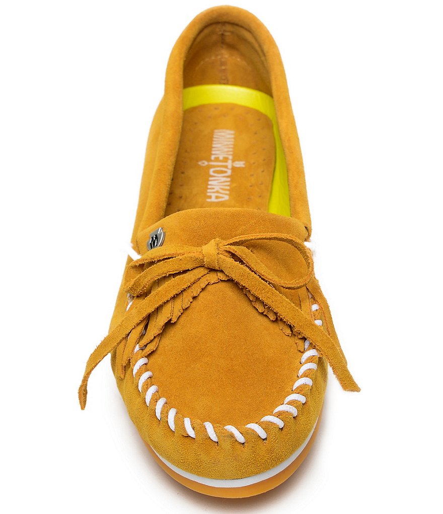 Minnetonka Kilty Plus Suede Moccasins