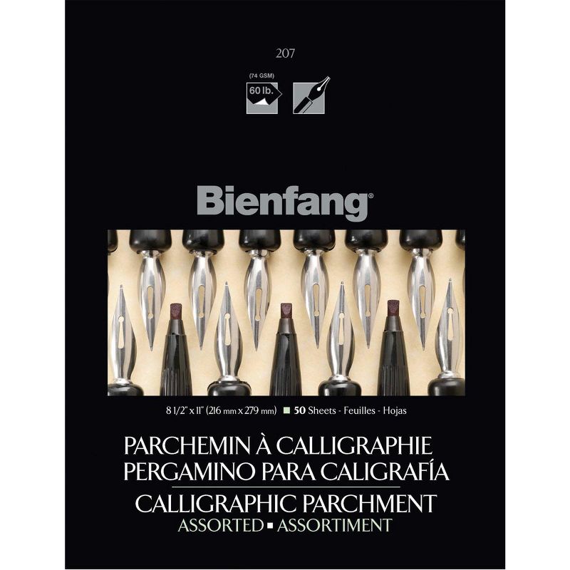 Bienfang Calligraphic Parchment Paper Pad 9"X12"-50 Sheets