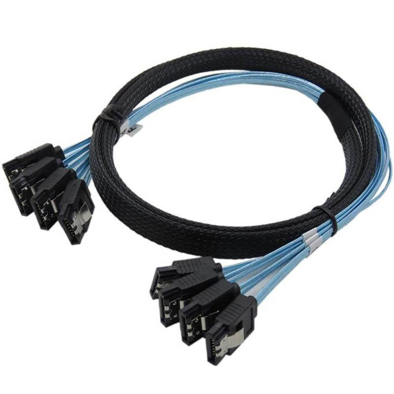 Ochine 4 Pieces/set Of SATA III 6Gbps SAS Cables For Server SATA 7-pin To SATA 7-pin Hard Disk Data Cables