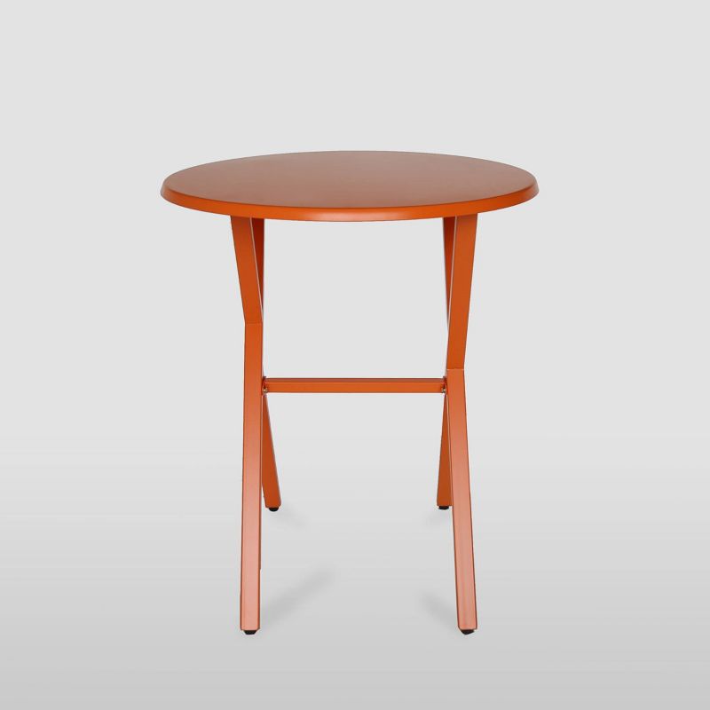 4-Person Rockshire Rectangle Pub Table - Natural and Black - Aiden Lane