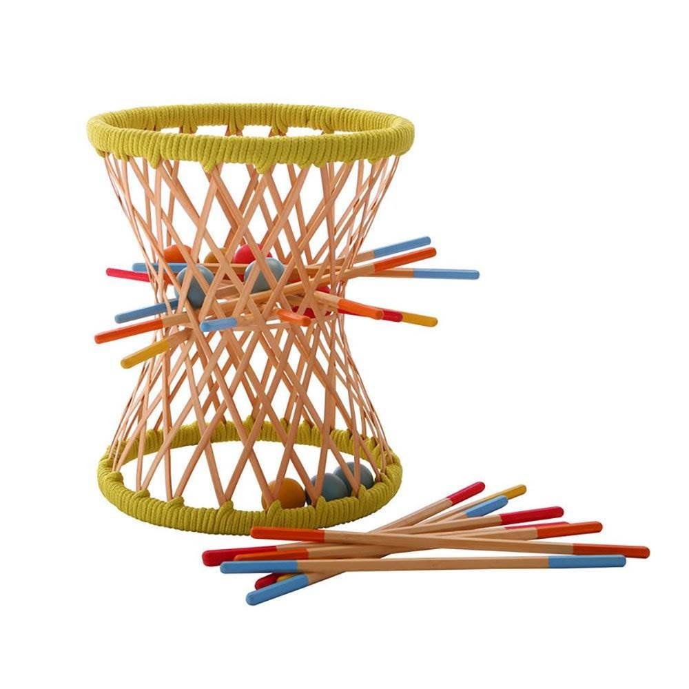 Hape Eco Design Bamboo Sticks and Tumbling Ball Balance Strategy Pallina Game