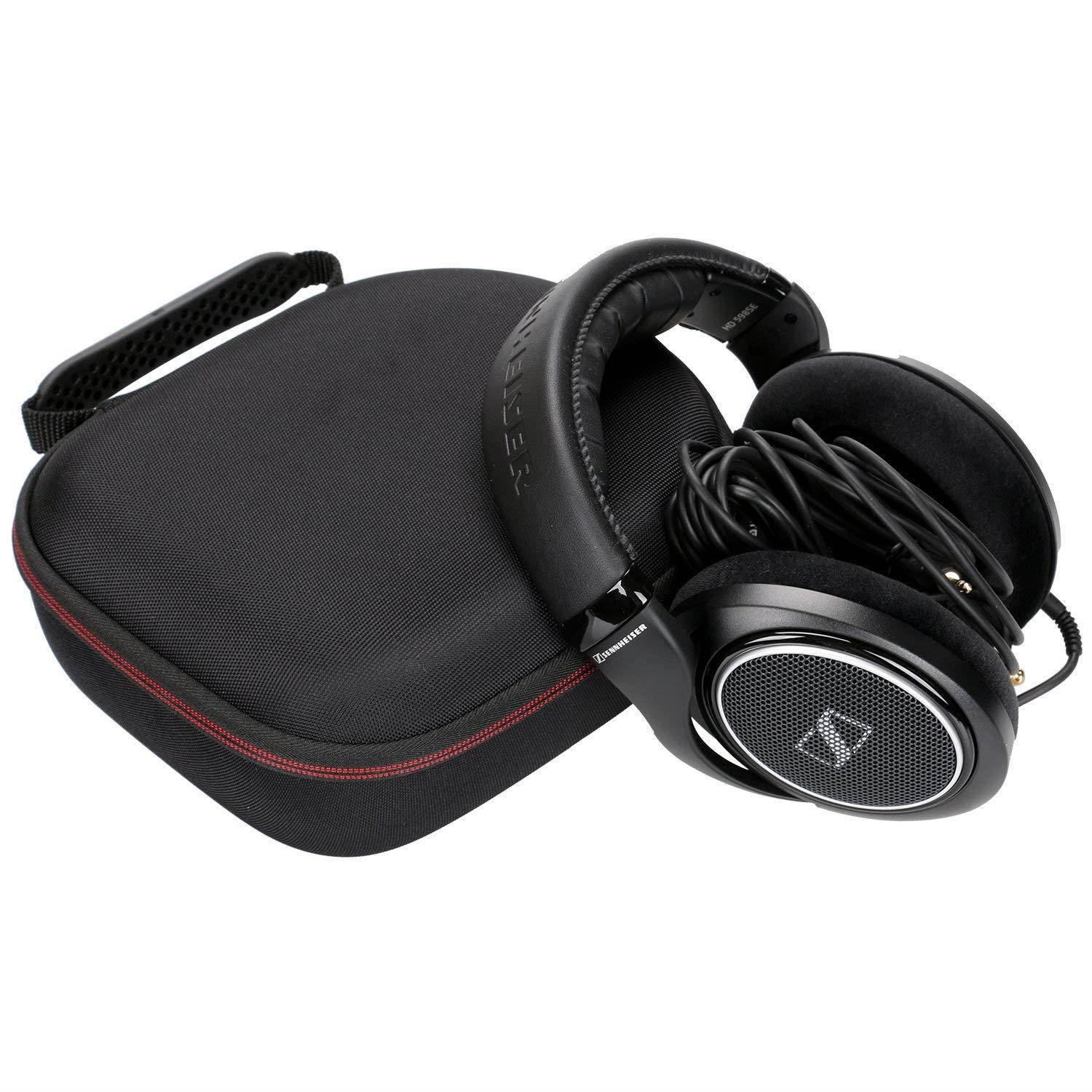 LTGEM Headphone Case Compatible with Sennheiser HD 4.40,HD 598,HD579,HD558,HD202 II,HD201,HD419,HD229,HD202,HD518,HD555 Headphone-Black