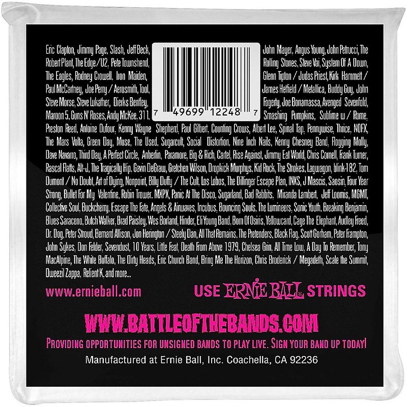 Ernie Ball 2248 Super Slinky Stainless Steel Electric Guitar Strings