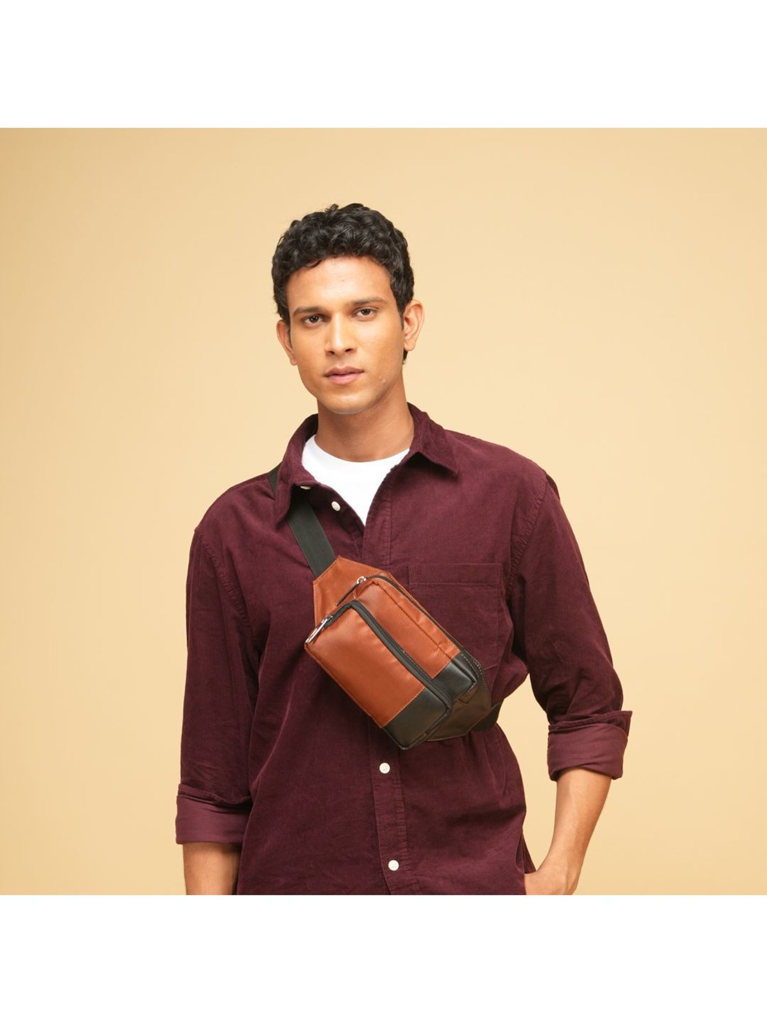 Assembly Rust Color Block Waist Pouch