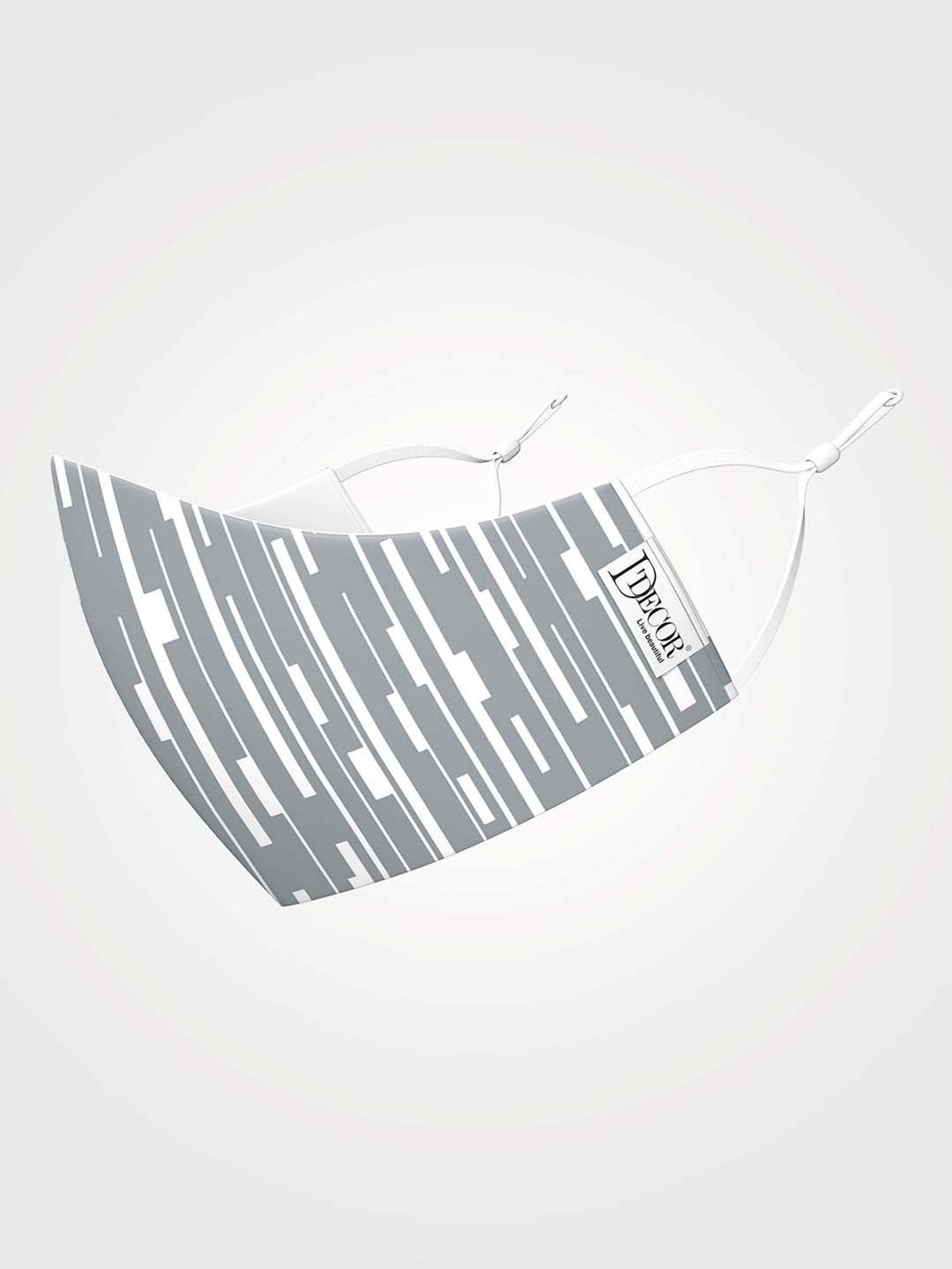 DDecor Grey Anti Viral Fabric Mask for Men - Set of 1