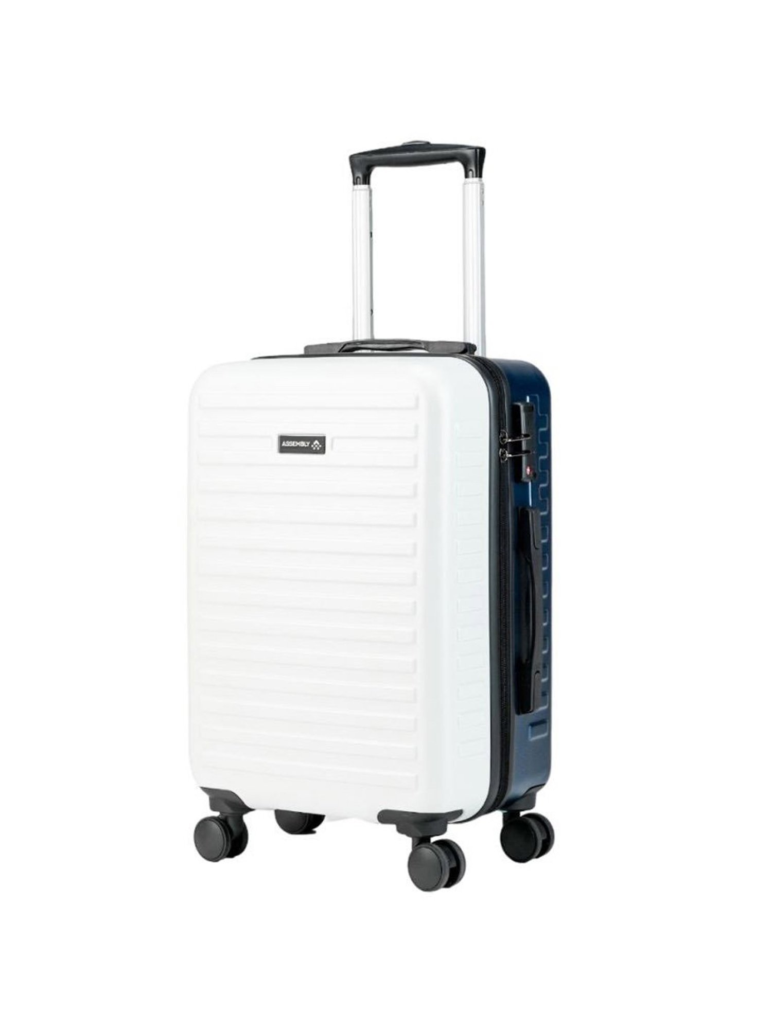 Assembly Blue & White Two Tone Small Cabin Trolley - 20 inch