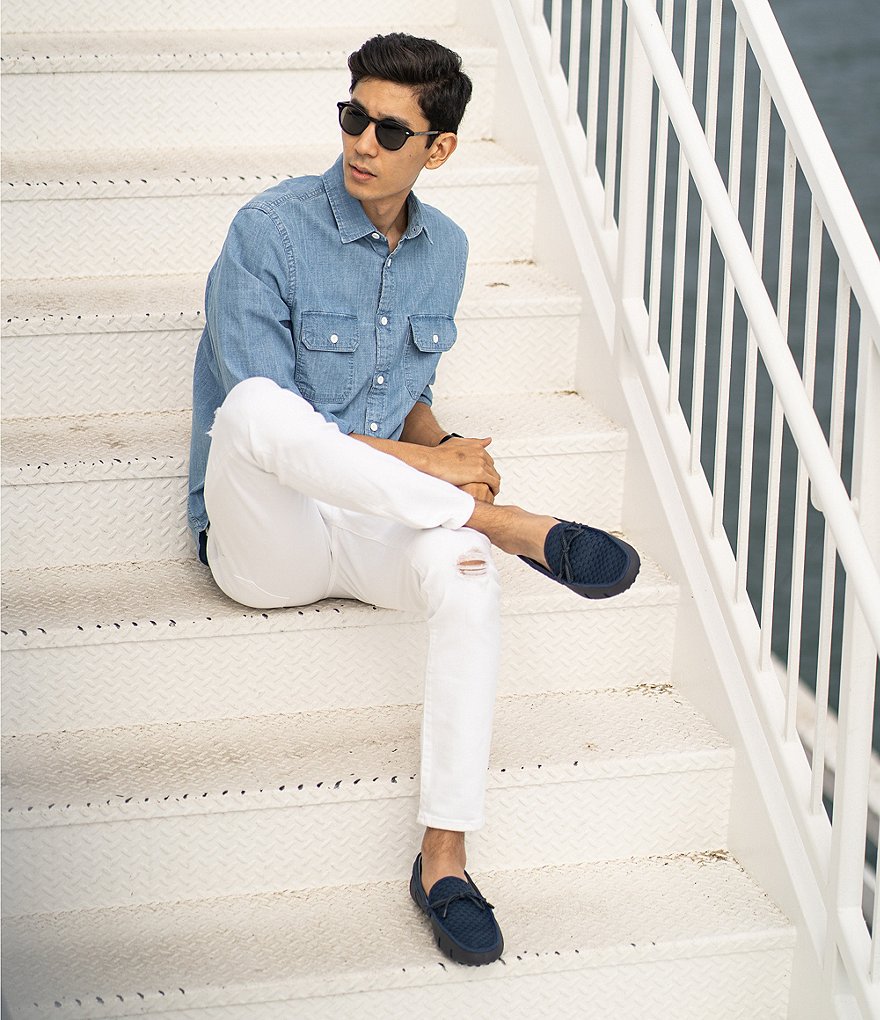 SWIMS Men's Woven Washable Drivers